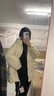 素羽輕羅羽絨服女中長(cháng)款冬2025年新款韓版加厚寬松面包服學(xué)生外套上衣女裝 米白色 M 曬單實(shí)拍圖