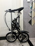 都市螳螂CMSBIKE一秒折疊自行車(chē)變速14寸小型超便攜成人折疊戶(hù)外小輪車(chē) 變速石英灰 曬單實(shí)拍圖