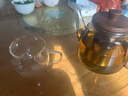 一屋窯制加厚耐熱玻璃杯花茶杯套裝帶杯碟帶手把高硼硅咖啡杯花茶杯套裝 單杯190ML 4只裝 曬單實(shí)拍圖