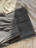 紅袖肌理感氣質(zhì)休閑褲秋冬季新款女裝今年流行的寬松垂感顯瘦闊腿長(cháng)褲 灰060 XS 曬單實(shí)拍圖