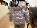 PawinPaw卡通小熊童裝秋冬女寶后背翅膀炫彩羽絨服保暖 Purple紫色/75 110 cm 曬單實(shí)拍圖