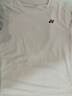 YONEX尤尼克斯羽毛球服女yy短袖上衣速干透氣訓練服運動(dòng)服T恤 215055珍珠粉 女款 M 曬單實(shí)拍圖