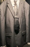 席臣加肥加大碼西裝外套休閑男寬松商務(wù)西服顯瘦大號胖子肥佬西服套裝 三件套黑色 5XL （210-225斤） 曬單實(shí)拍圖