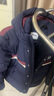 斐樂(lè )FILA兒童童裝棉羽2025年冬季新款男童中大童運動(dòng)常規羽絨服 RD寶藍-NV 170 曬單實(shí)拍圖