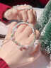 中國黃金銀手鐲足銀999純銀鐲子女款玉手鏈銀飾品生日圣誕節禮物送女朋友 玉見(jiàn)桃花【中金禮盒】足銀和田玉 曬單實(shí)拍圖