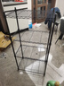 川井廚房置物架落地4層儲物鐵架子家用客廳雜物收納架微波爐貨架 曬單實(shí)拍圖
