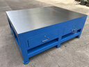 鉗工工作臺帶虎鉗重型鋼板模具飛模臺模房維修裝配定制鉗工作臺桌 1500x1000x800mm兩抽屜 曬單實(shí)拍圖