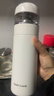 樂(lè )扣樂(lè )扣（LOCK&LOCK）茶水分離杯保溫杯陶瓷內膽泡茶杯男女車(chē)載水杯便攜隨行杯 典雅白 400ml 曬單實(shí)拍圖