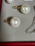 周百福 純銀施家珍珠耳環(huán)耳飾新款耳釘女高級感耳墜生日新年禮物送女友 曬單實(shí)拍圖
