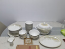 洛威大好河山62件景德鎮陶瓷餐具套裝碗碟套裝家用喬遷新居碗盤(pán)套裝 曬單實(shí)拍圖