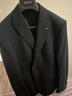 威可多（VICUTU）男士西服羊毛商務(wù)正裝外套新郎結婚禮服 黑色 175/96B 曬單實(shí)拍圖