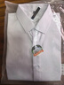羅蒙（ROMON）【桑蠶絲免燙】長(cháng)袖襯衫男士白襯衫修身襯衣商務(wù)職業(yè)男裝白色38 曬單實(shí)拍圖