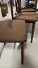 湯凱頤牛角餐椅餐廳靠背椅子簡(jiǎn)約凳子家用辦公椅學(xué)習書(shū)桌椅座椅電腦椅 咖色-透氣棉麻【胡桃色腿】 4把裝【整裝發(fā)貨】 曬單實(shí)拍圖