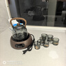 全度玻璃提梁壺家用小型電陶爐煮茶器燒水壺大容量保溫玻璃茶壺 【升級新款】+木色電陶爐+6杯 曬單實(shí)拍圖