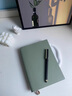 AILUKI日本筆記本本子a5精致軟皮加厚橫線(xiàn)日記本簡(jiǎn)約商務(wù)辦公工作會(huì )議用記錄記事本大學(xué)生考研禮盒 用紙更厚實(shí)【抹茶綠】A5_256頁(yè). 曬單實(shí)拍圖