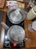 茶具電茶臺玻璃消毒鍋單個(gè)配件煮茶杯消毒壺不銹鋼三環(huán)洗茶杯單配 黑色消毒鍋_釘珠 曬單實(shí)拍圖