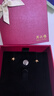 周六福海星足金999黃金耳釘女耳飾生日禮物計價(jià)AA096005 約0.67g 一對 曬單實(shí)拍圖