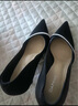 達芙妮超高跟鞋女尖頭淺口細跟時(shí)尚優(yōu)雅增高氣質(zhì)女鞋宴會(huì )鞋 黑色 34  曬單實(shí)拍圖