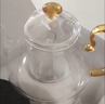 一品工坊耐高溫可明火玻璃茶壺大號燒水壺煮茶壺電陶爐泡茶壺玻璃茶具套裝 HC-08壺1350ml 曬單實(shí)拍圖