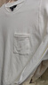 UR2025冬季新款男裝休閑簡(jiǎn)約純色百搭口袋長(cháng)袖T恤UMF450128 本白 S 曬單實(shí)拍圖