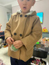 G.DUCKKIDS兒童雙面羊絨外套秋冬寶寶親子大童羊毛呢加厚男女童呢 駝色 110 建議3-4歲 ( 100碼建議2-3歲 ( 曬單實(shí)拍圖