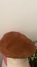 Mr DUCK老錢(qián)風(fēng)高端男女真皮手工前進(jìn)帽 澳洲羊反絨鴨舌帽品牌正品秋冬帽 孟買(mǎi)棕色（100%綿羊皮）-MW466167 M （55-57cm） 曬單實(shí)拍圖