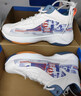 回力男鞋籃球鞋2025秋冬季新款男士高幫運動(dòng)跑步鞋休閑鞋子 白藍桔 43 曬單實(shí)拍圖