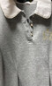 ELLE KIDS童裝 木耳邊長(cháng)袖打底衫女童秋季新款法式學(xué)院優(yōu)可絲上衣 灰色 165 (M) 曬單實(shí)拍圖