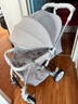 智兒樂(lè )（wisesonle）嬰兒推車(chē)可坐可躺高景觀(guān)輕便折疊雙向嬰兒車(chē)兒童手推車(chē)遛娃神器 極光灰+雙向【四輪橡膠】 曬單實(shí)拍圖