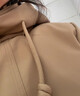 塔馳密司（touchmiss）保暖棉衣連帽廓形棉服女2025冬季新款輕戶(hù)外夾棉工裝夾克短款外套 卡其色 S 曬單實(shí)拍圖