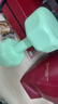 環(huán)保六角小啞鈴女士健身家用練臀練手臂居家健身器材 蘋(píng)果綠 3KG *2共6kg 曬單實(shí)拍圖