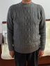 恒源祥【650克】羊絨衫男100%純山羊絨半高圓領(lǐng)雙股加厚毛衣針織打底衫 26001灰色（半高圓領(lǐng)) 【均重650克】 L 建議120-140斤  【禮盒包裝】 曬單實(shí)拍圖
