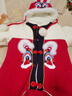 G.duck小黃鴨童裝拜年服嬰兒衣服冬季新款虎頭印花連體衣寶寶中國風(fēng)棉衣 紅色+帽子 100cm 建議2~3歲（ 90-100cm） 曬單實(shí)拍圖