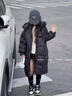 Dudant國際品牌2025新款兒童服女童中長(cháng)款中大童洋氣加厚童裝外套羽絨服 玫紫色 160 cm 曬單實(shí)拍圖