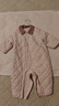 迷你巴拉嬰兒衣服男女寶寶抗濕冷棉服輕暖翻領(lǐng)連體衣【魔法棉】 粉紅60002 73cm 曬單實(shí)拍圖
