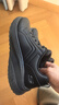 斯凱奇（Skechers）男鞋秋冬新款厚底工作皮鞋黑色耐臟緩震休閑運動(dòng)鞋子男百搭通勤鞋 曬單實(shí)拍圖