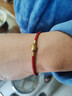 特價(jià)手繩生生手鏈黃金轉運珠紅繩馬卡龍鋼絲繩適用皮繩手鏈 【紅色】成品 21cm 曬單實(shí)拍圖