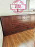 潮懶實(shí)木斗柜五斗柜現代簡(jiǎn)約臥室收納柜抽屜柜客廳儲物柜整裝帶門(mén)斗櫥 五斗兩門(mén) 胡桃色 160*40*90cm 曬單實(shí)拍圖