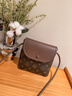 ANYSMIC奢侈高端品牌包包女士2025新款水桶包手機包真皮女包斜挎迷你小包 咖色(禮盒裝) 曬單實(shí)拍圖