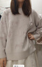森馬（Semir）毛衣女冬季oversize小狗提花圓領(lǐng)軟糯毛衫慵懶風(fēng)上衣101724107028 曬單實(shí)拍圖