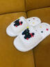 梵昇昱卡通棉拖鞋女可愛(ài)加絨加厚秋冬季新款毛絨鞋保暖家用棉鞋女 白色 40-41 曬單實(shí)拍圖