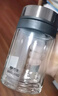 萬(wàn)象（WANXIANG）玻璃杯V219手柄辦公杯雙層泡茶杯360ML商務(wù)辦公帶濾網(wǎng)水杯 曬單實(shí)拍圖