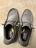 斯凱奇（Skechers）閃穿鞋男鞋秋季休閑鞋一腳蹬商務(wù)板鞋軟底豆豆鞋帆布鞋210959 曬單實(shí)拍圖