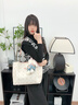 紀詩(shī)哲（GIEVSZHE）包包女包2026年新款輕奢侈女士大容量托特包情人節新年禮物送女友 米白拼粉【2026年新款/垂耳兔掛飾】 禮盒裝 曬單實(shí)拍圖