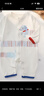 顆粒熊（KELIXIONG）夏季時(shí)尚新款莫代爾嬰兒衣服嬰兒連體衣長(cháng)袖薄款百搭寶寶哈衣 白色 90cm 曬單實(shí)拍圖