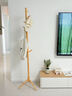 千禧華府衣架落地立式實(shí)木衣帽架臥室簡(jiǎn)易掛衣架辦公衣架加厚三角原木色 曬單實(shí)拍圖