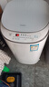 榮事達迷你洗衣機 全自動(dòng)小型嬰兒兒童寶寶內衣波輪洗衣機 帶甩干烘干洗脫一體 國補6KG洗脫容量白色【洗烘一體】 曬單實(shí)拍圖