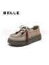 百麗（Belle）復古串珠勃肯鞋女商場(chǎng)同款厚底增高休閑鞋E1R1DCM5 灰色 39 (245mm) 曬單實(shí)拍圖