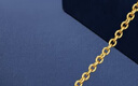 六福珠寶福滿(mǎn)傳家足金古法O字鏈黃金項鏈鎖骨素鏈 計價(jià) A01G0008DS 5.19克(含工費426元) 曬單實(shí)拍圖