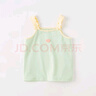 戴維貝拉兒童吊帶背心夏裝女童無(wú)袖T恤寶寶童裝女夏季 曬單實(shí)拍圖